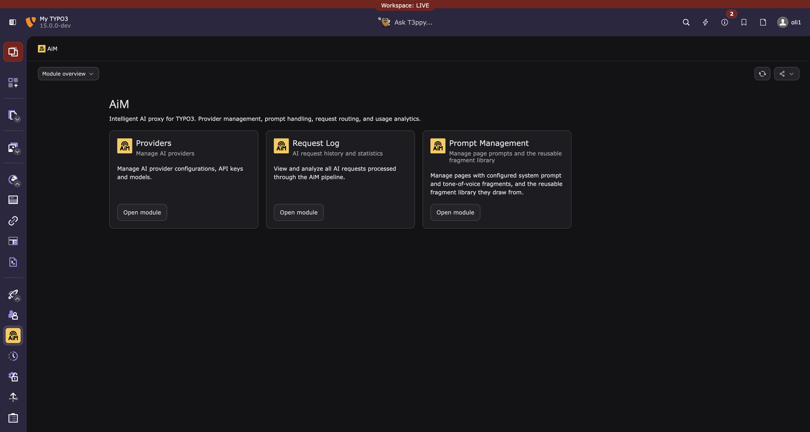 AiM module overview